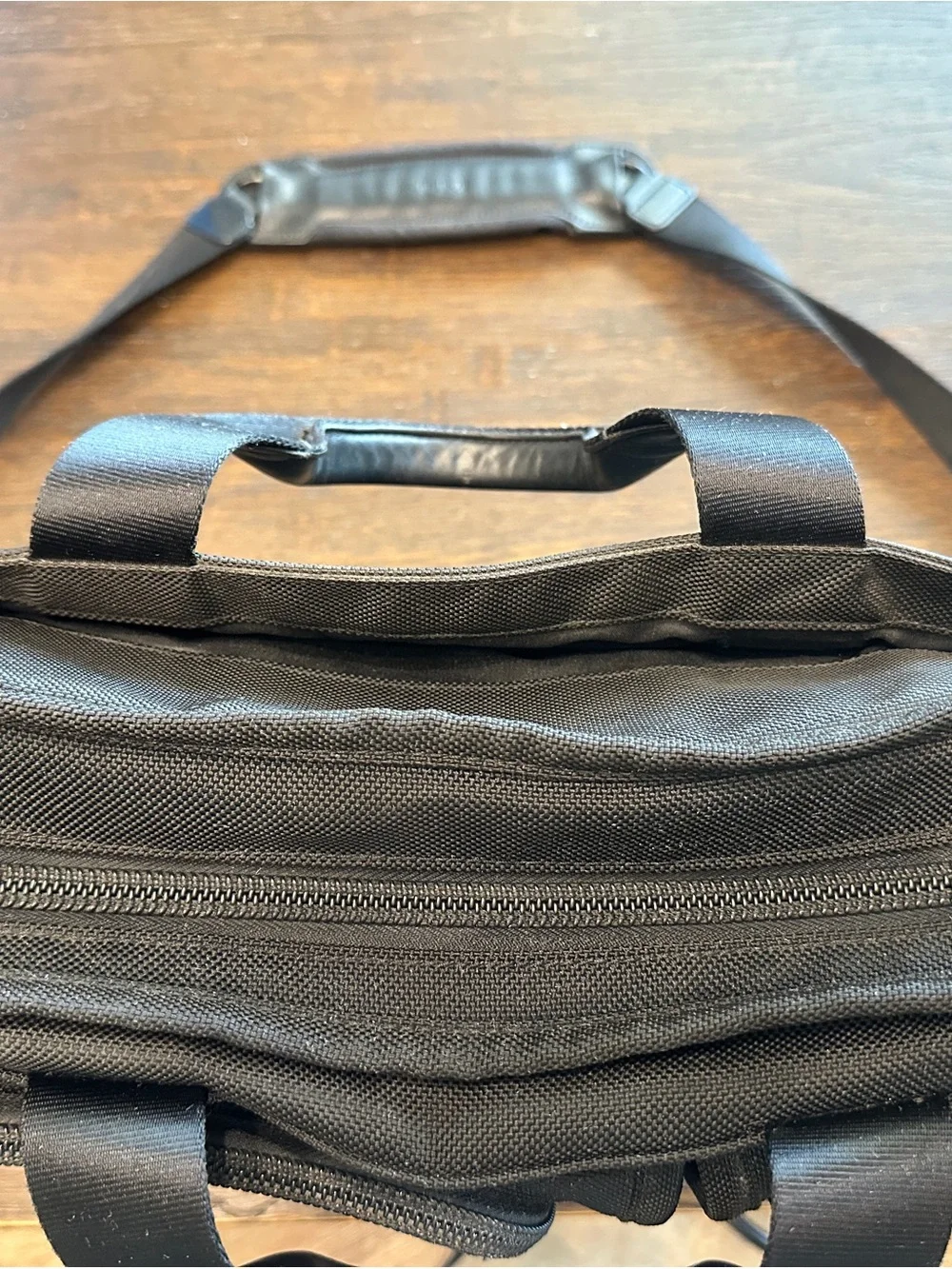 Tumi Alpha Black Men's Laptop Crossbody Briefcase